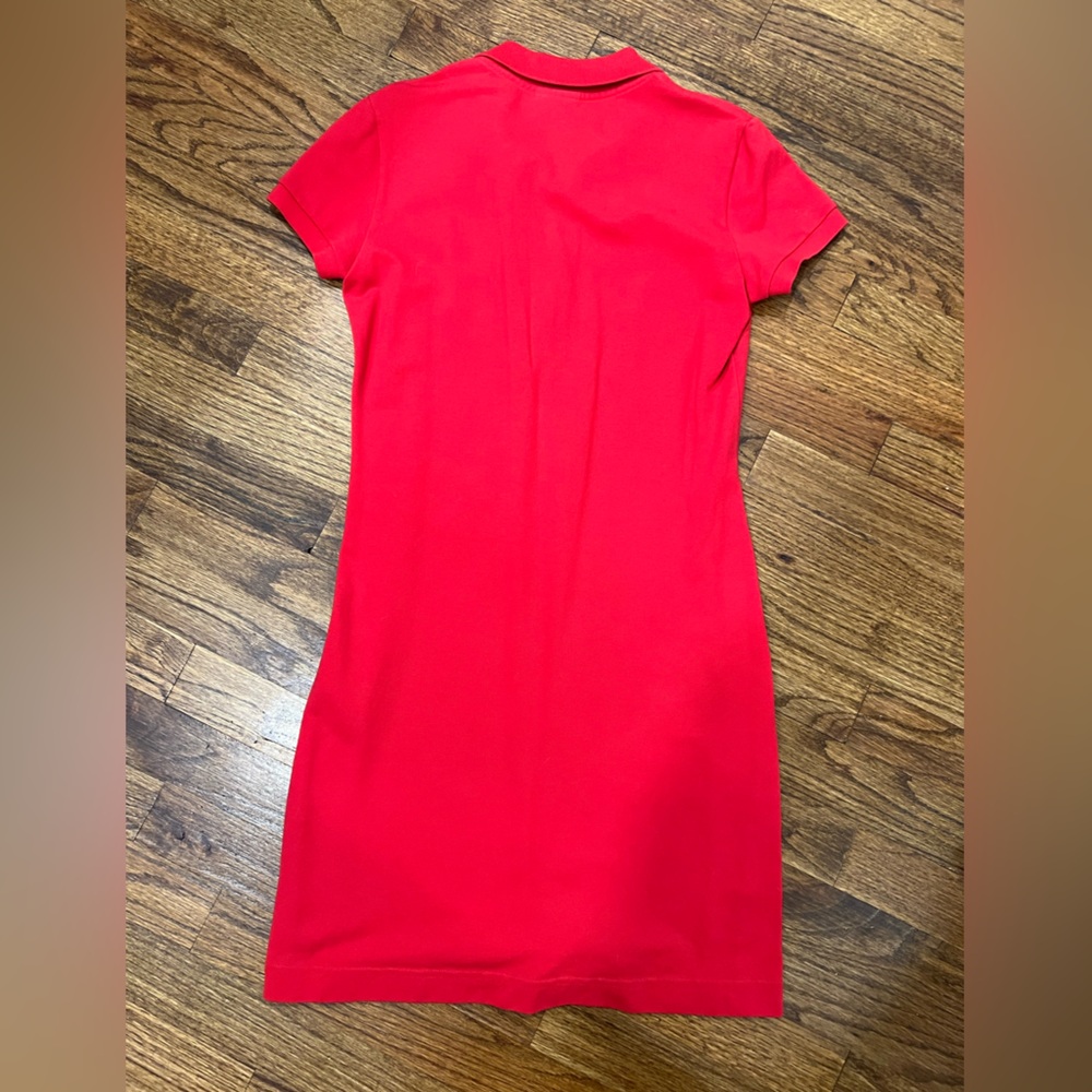 Vintage Lacoste Red Polo Dress - Picture 2 of 2